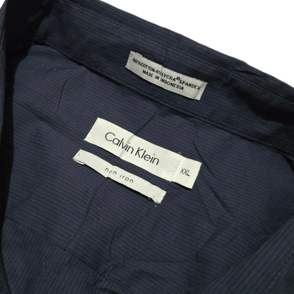 Camisa Calvin Klein 2xl Non Iron Azul