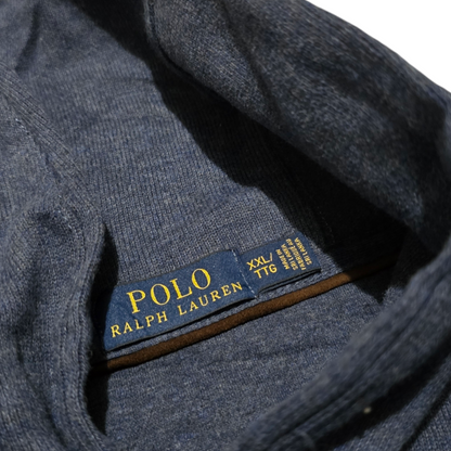 Sueter Cuello Alto Ralph Lauren 2xl Azul Pony Rojo