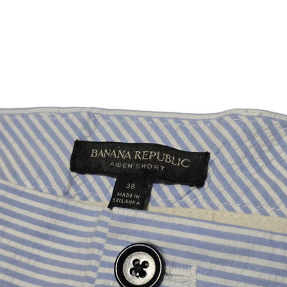 Bermuda Banana Republic Talla 38 Azul Lineas Aiden