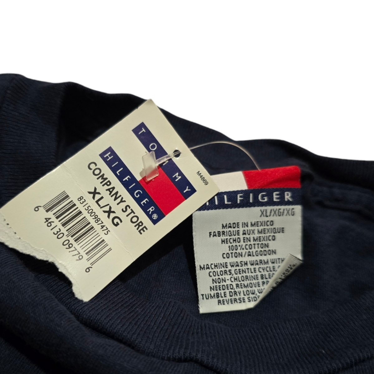 Playera Tommy Hilfiger Xgrande Xl Azul