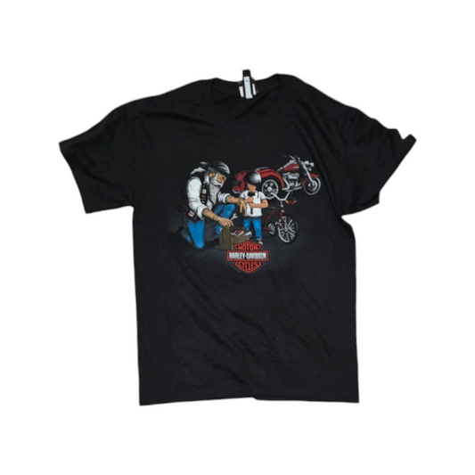 Playera Harley Davidson Mediana M Negro Syracuse