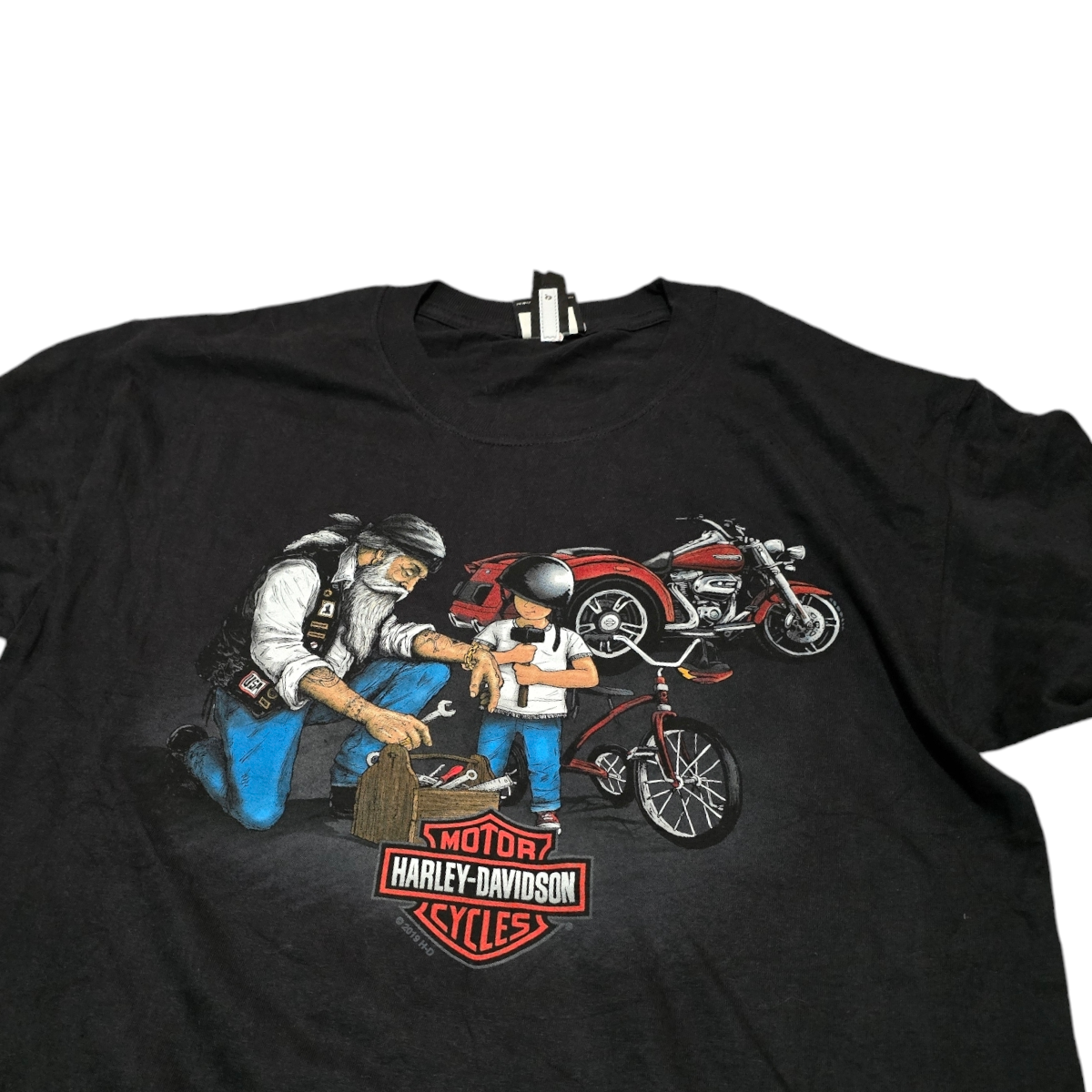 Playera Harley Davidson Mediana M Negro Syracuse