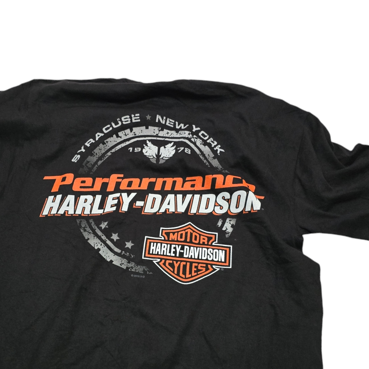 Playera Harley Davidson Mediana M Negro Syracuse