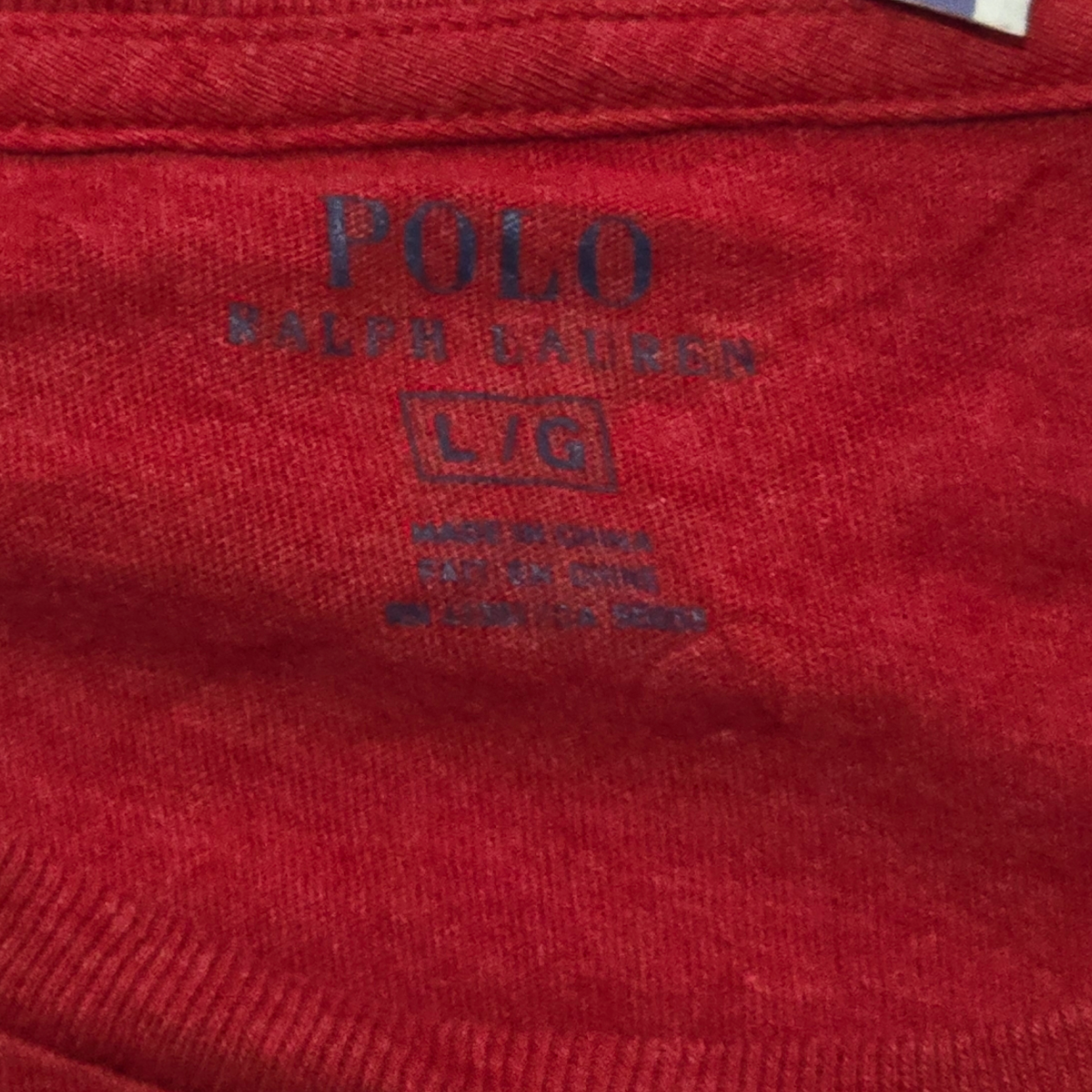 Playera Manga Larga Ralph Lauren Grande L Rojo Pony Azul