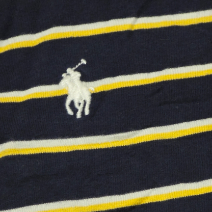 Playera Ralph Lauren Grande L Azul Linea Amarilla