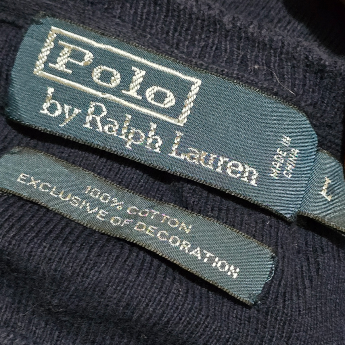 Sueter Cuello Redondo Ralph Lauren Grande L Azul Pony Verde