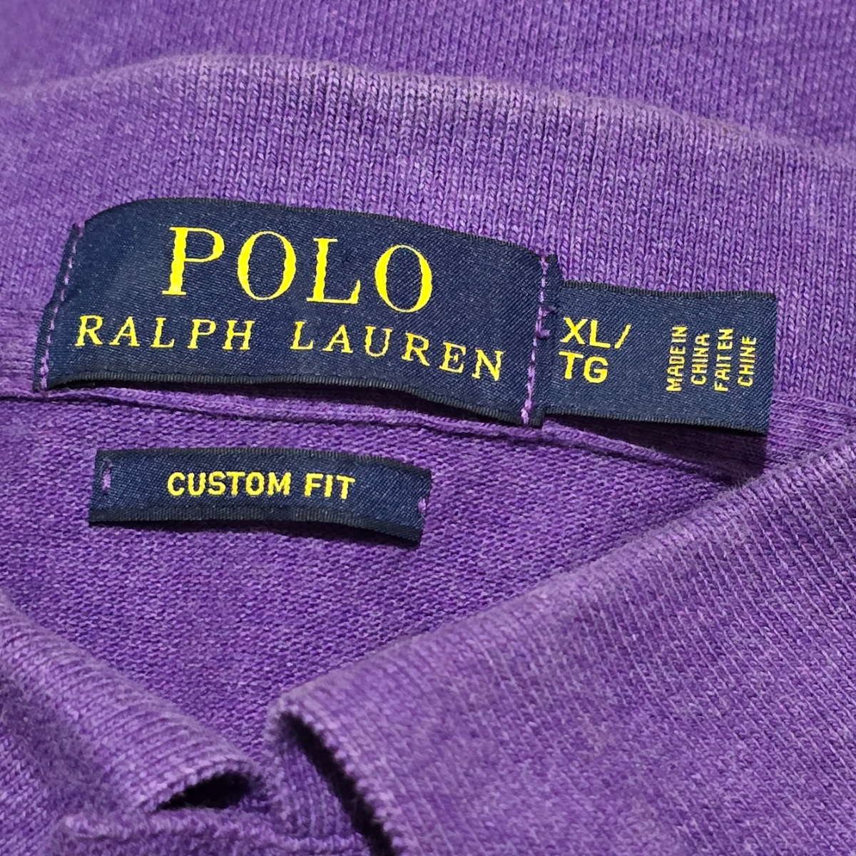 Playera Polo Ralph Lauren Xgrande Xl Custom Fit Morado