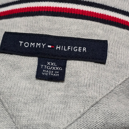 Sueter Tommy Hilfiger 2xl Gris Claro