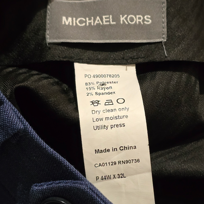 Pantalon Michael Kors 44x30 Recto Azul