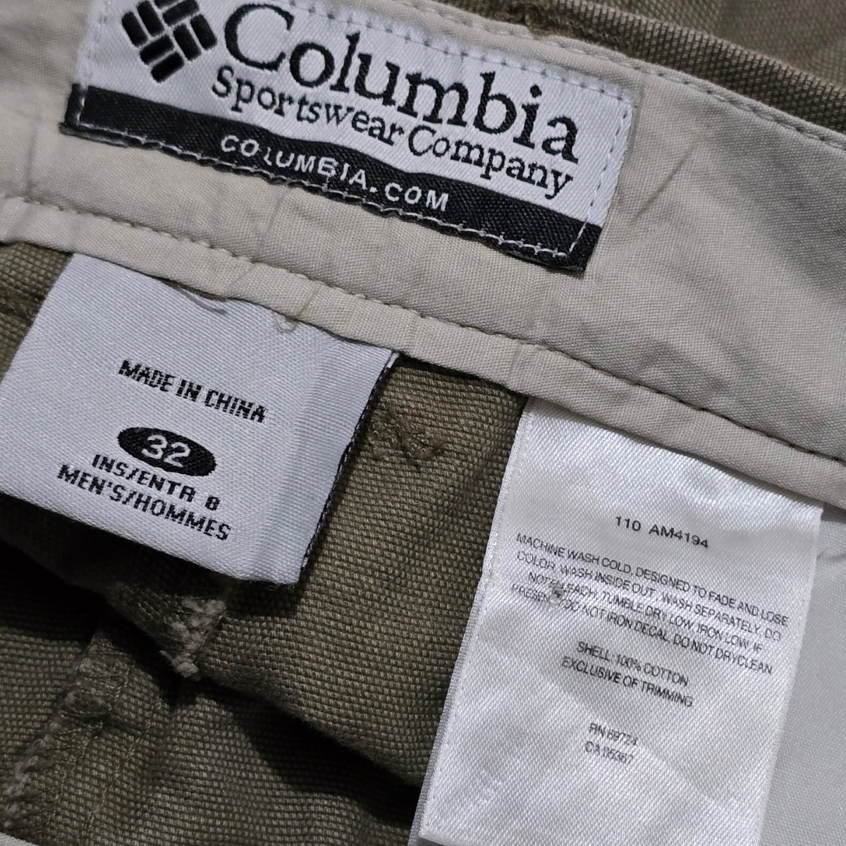 Short Columbia Talla 32 Verde