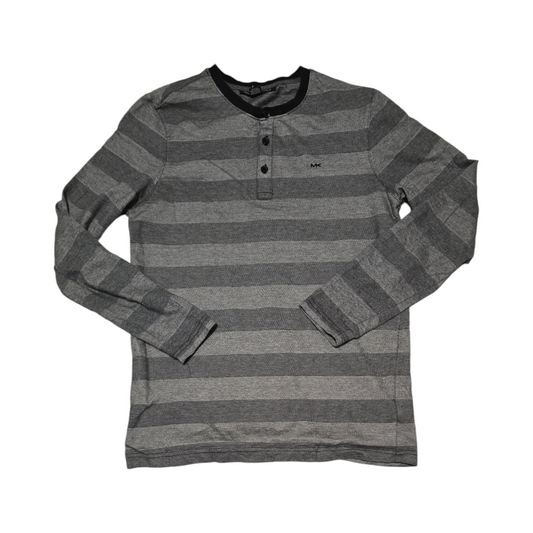 Playera Manga Larga Michael Kors Chico S Gris Lineas