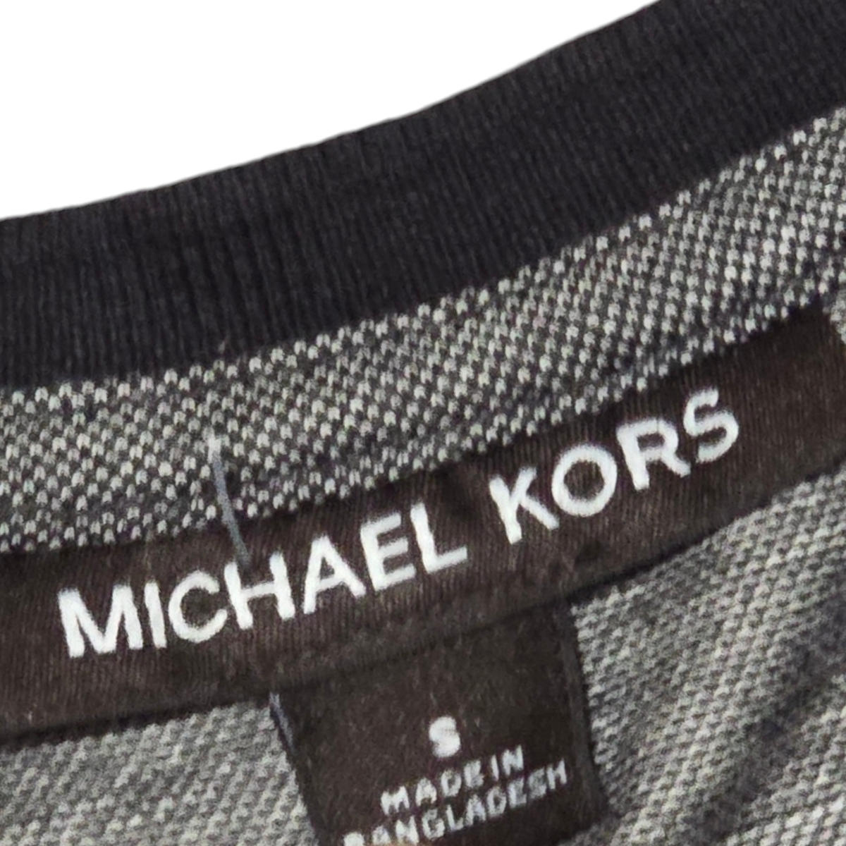 Playera Manga Larga Michael Kors Chico S Gris Lineas