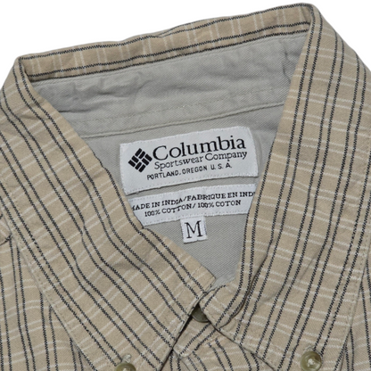 Camisa Columbia Mediana M Cuadro Cafe