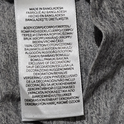 Playera Ralph Lauren Mediana Custom Slimfit Gris Pony Negro