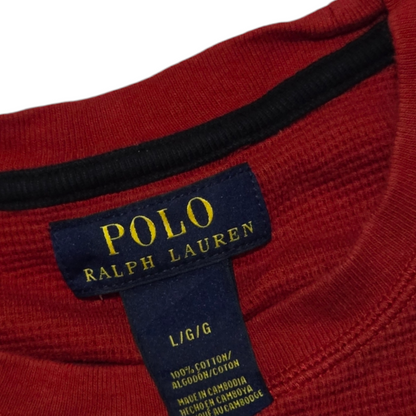 Playera Manga Larga Ralph Lauren Grande L Roja