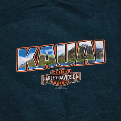 Playera Harley Davidson Kauai Grande L Azul