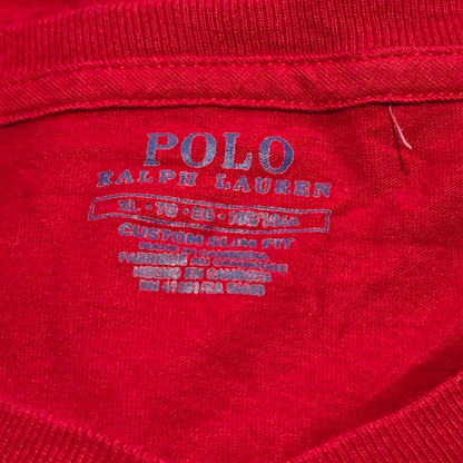 Playera Ralph Lauren Xgrande Xl Custom Slimfit Rojo