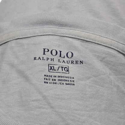 Playera Ralph Lauren Xgrande Xl Azul Claro Pony Naranja