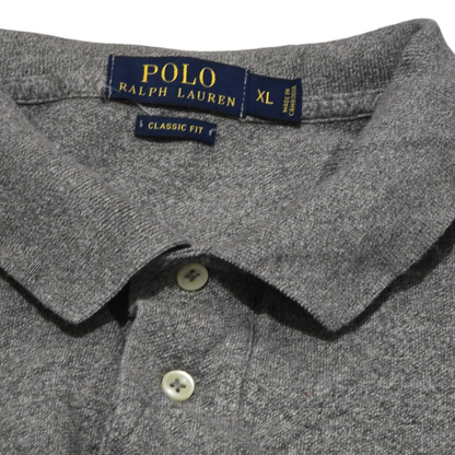 Playera Polo Ralph Lauren Xgrande Xl Gris Classic Fit