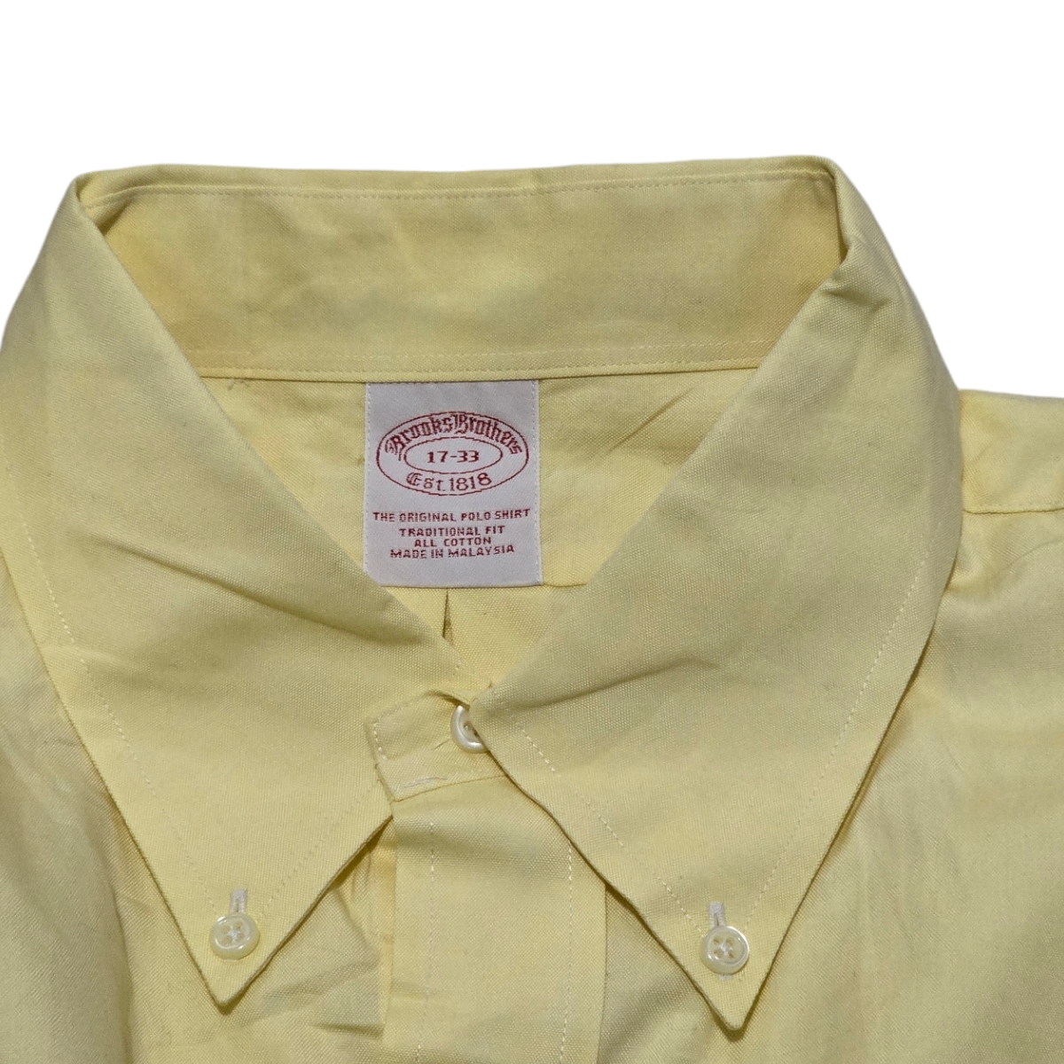 Camisa Brook Brothers Xgrande Xl Amarillo