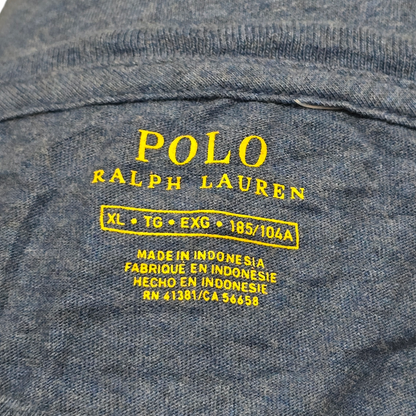 Playera Ralph Lauren Xgrande Xl Azul Pony Blanco 185/104a