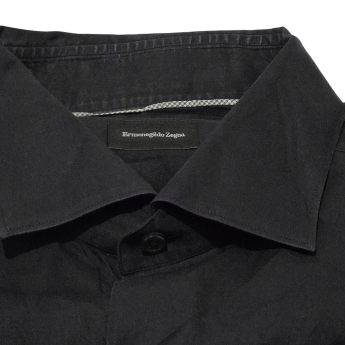 Camisa Ermenegildo Zegna 2xl Negro Deslavado