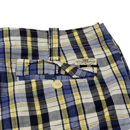 Bermuda Ralph Lauren Talla 38 Cuadro Amarillo Azul