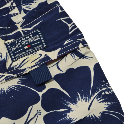 Bermuda Tommy Hilfiger Xgrande Xl Azul Flores