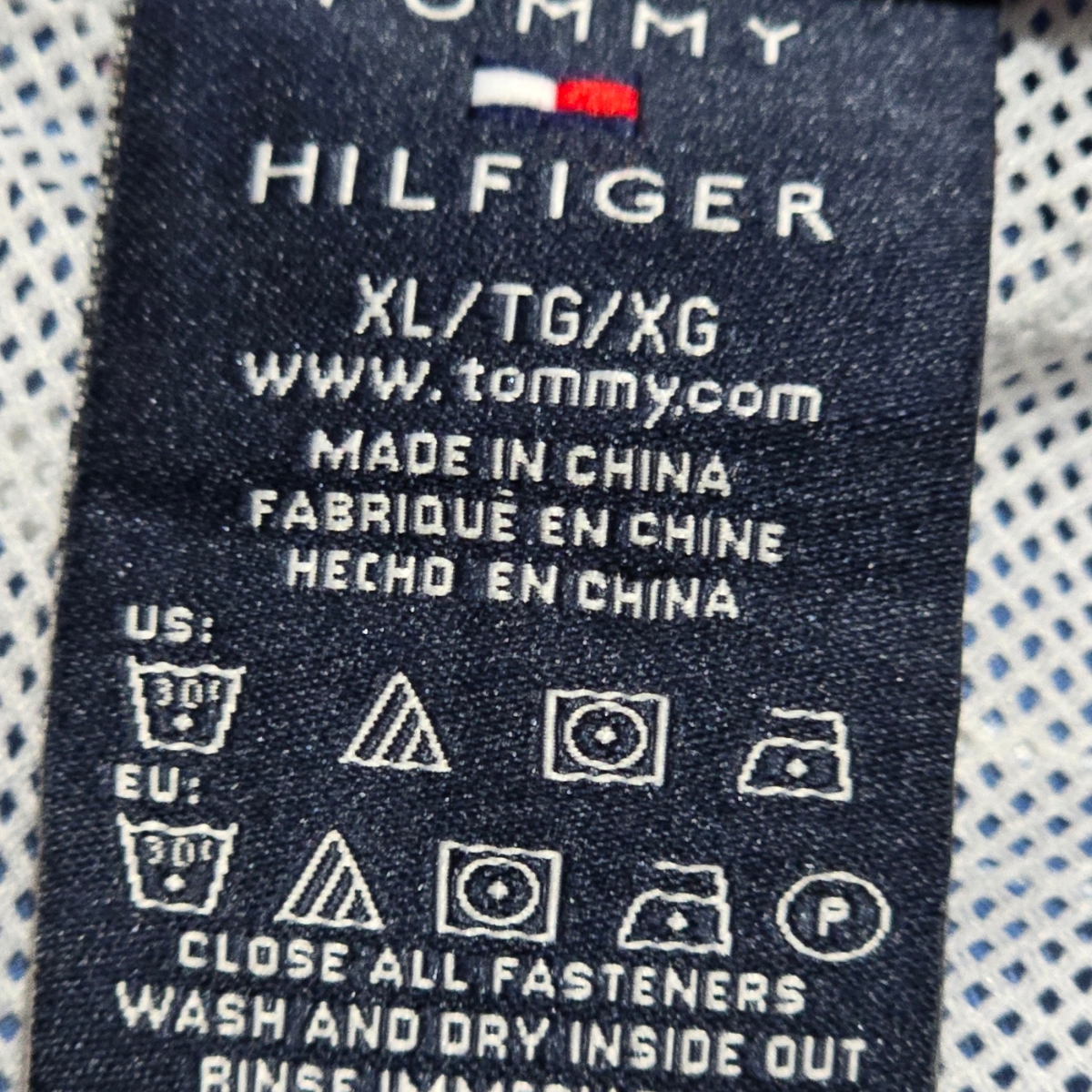 Bermuda Tommy Hilfiger Xgrande Xl Azul Flores