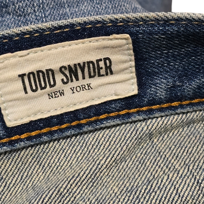 Pantalon Todd Snyder 34x34 Recto Azul