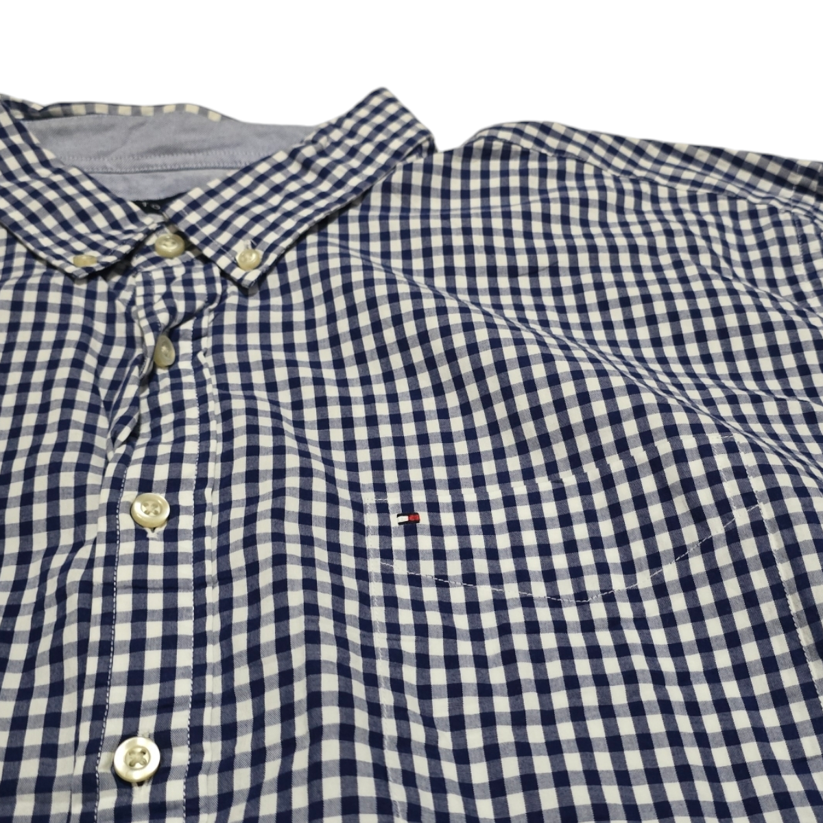 Camisa Tommy Hilfiger 2xl Classic Fit Cuadro Azul