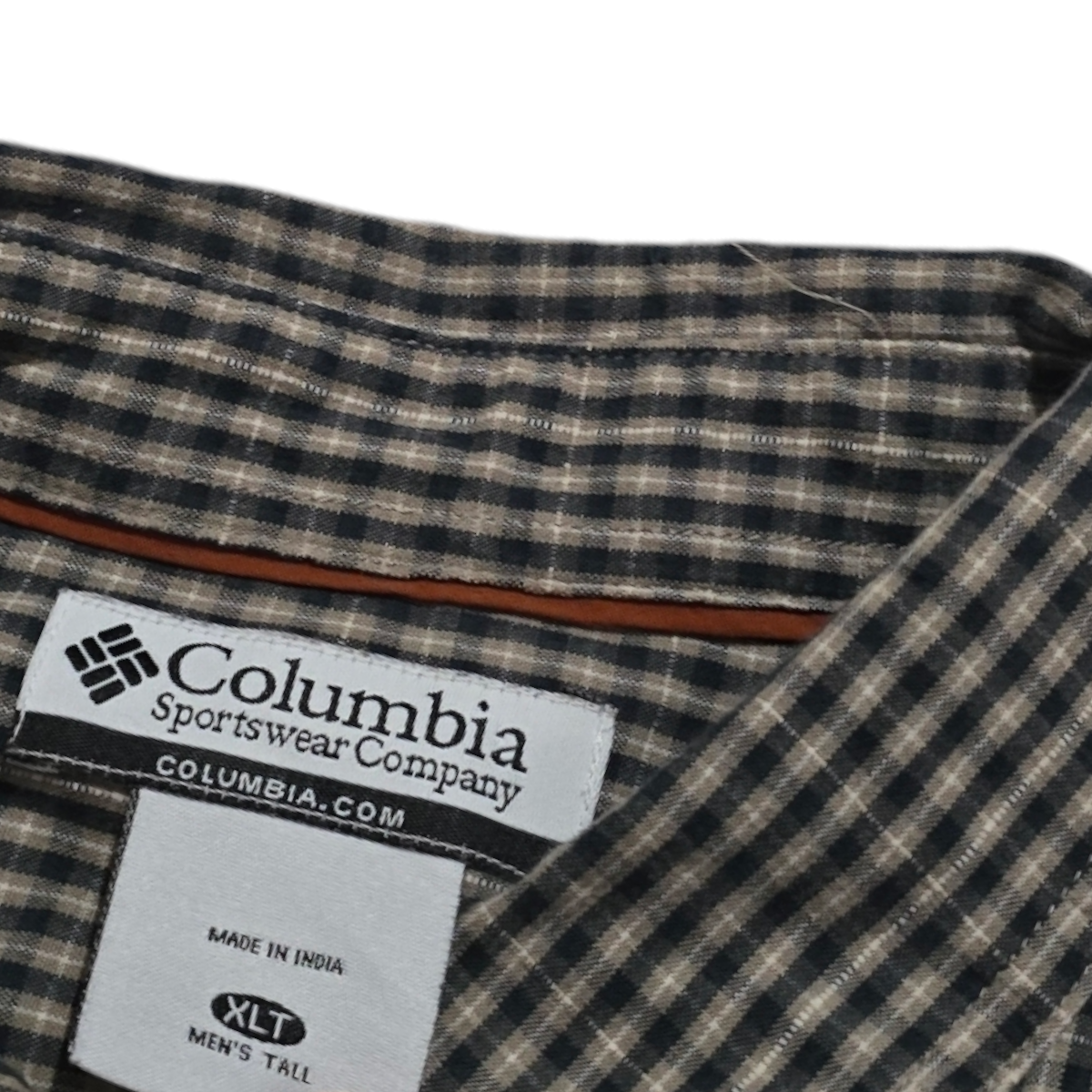 Camisa Columbia Xgrande Xl Cuadro Cafe Tall