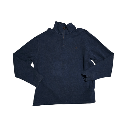 Sueter Ralph Lauren Xgrande Xl Azul Pony Cafe