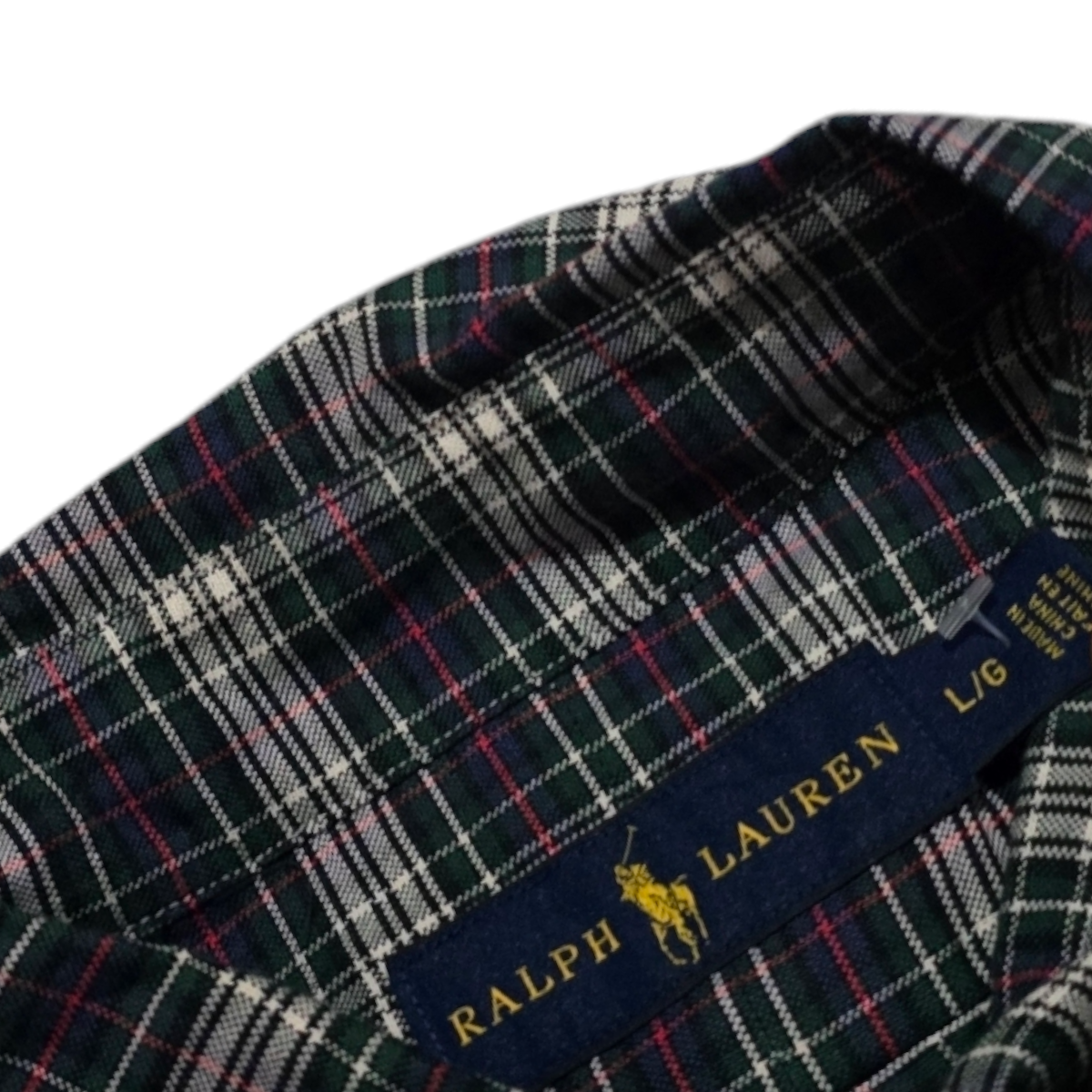 Camisa Ralph Lauren Grande L Cuadro Verde