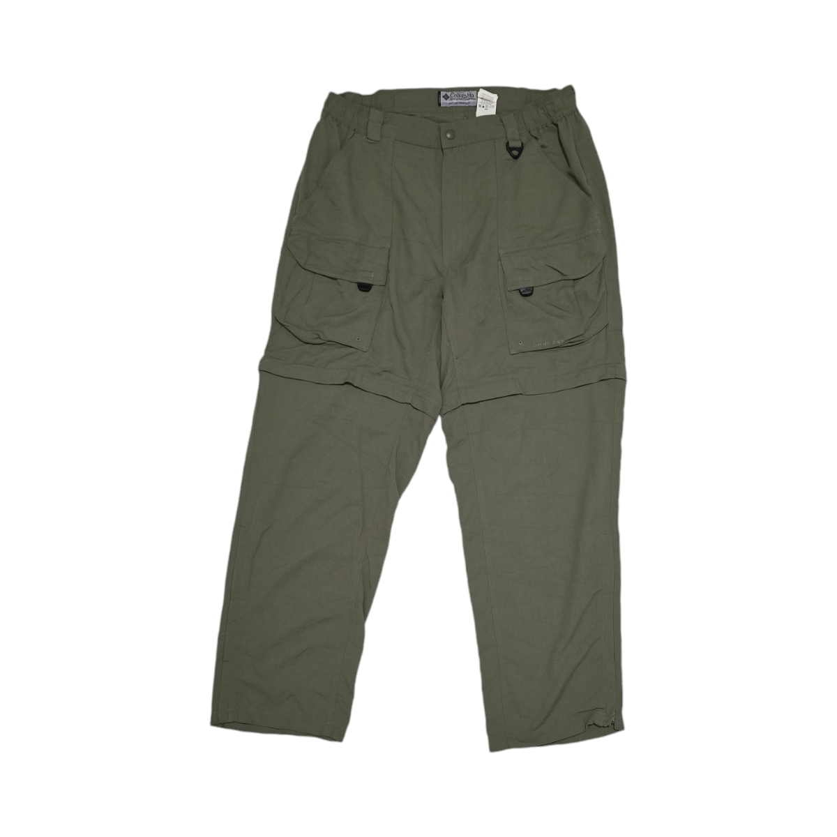 Pantalon Convertible Columbia Mediano M Recto Verde