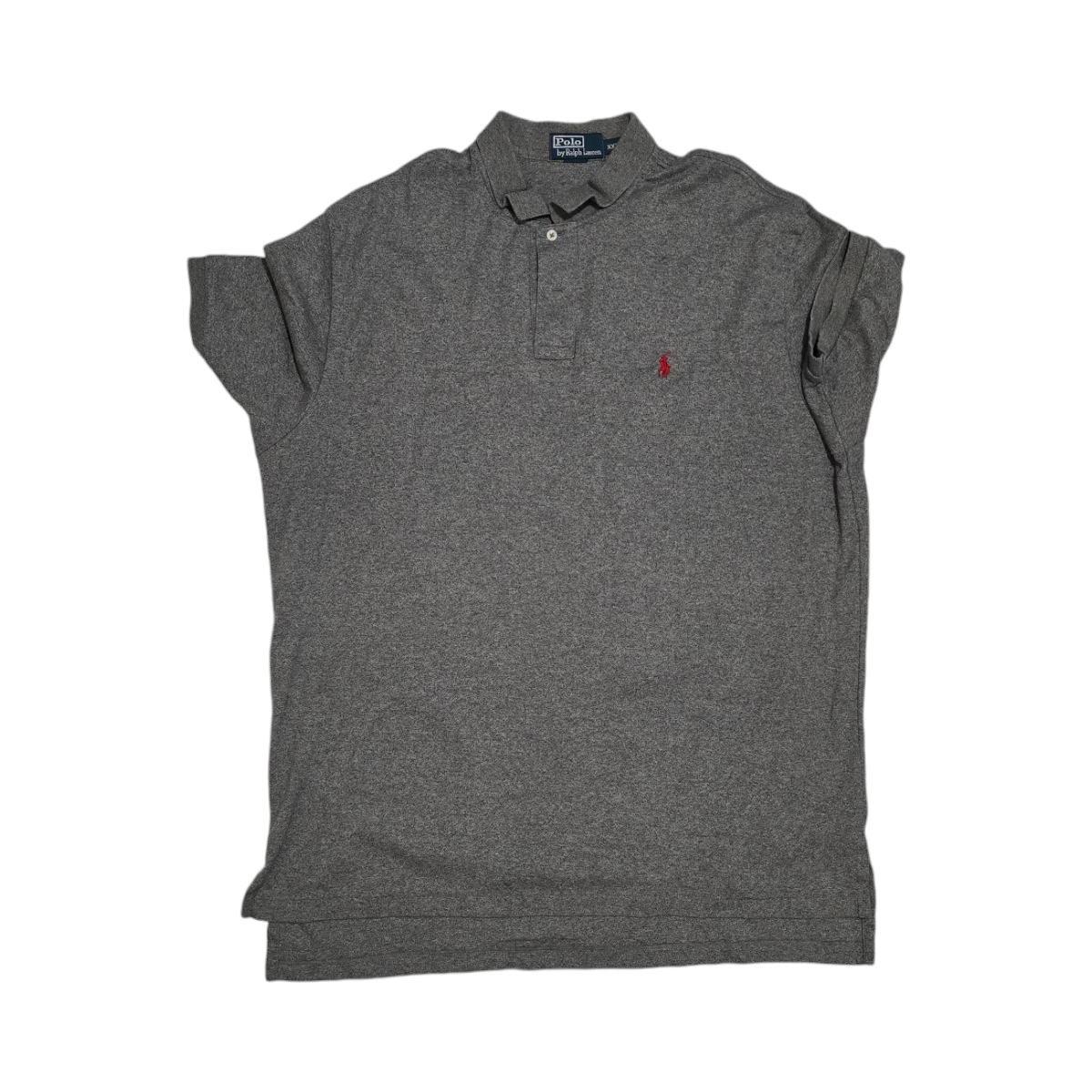 Playera Polo Ralph Lauren 2xl Gris Pony Rojo