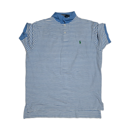 Playera Polo Raplh Lauren Xgrande XL Azul lineas