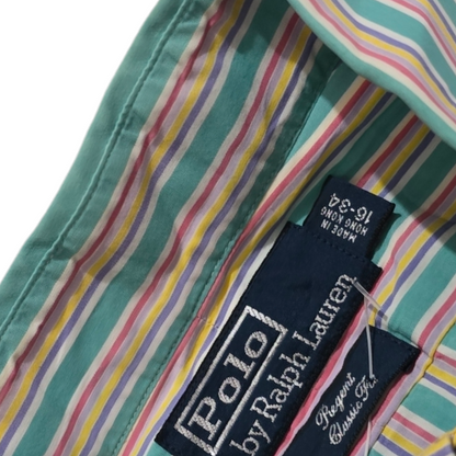 Camisa Ralph Lauren Grande L Lineas Colores