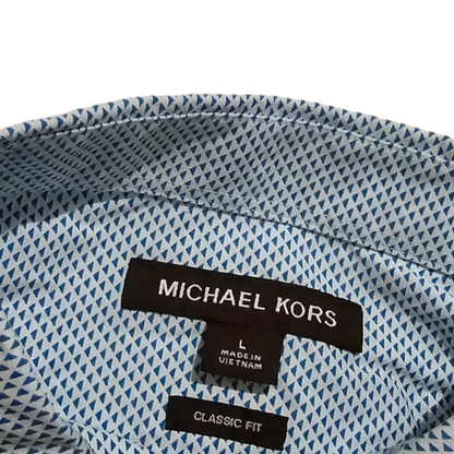 Camisa Michael Kors Grande L Classic Fit Azul