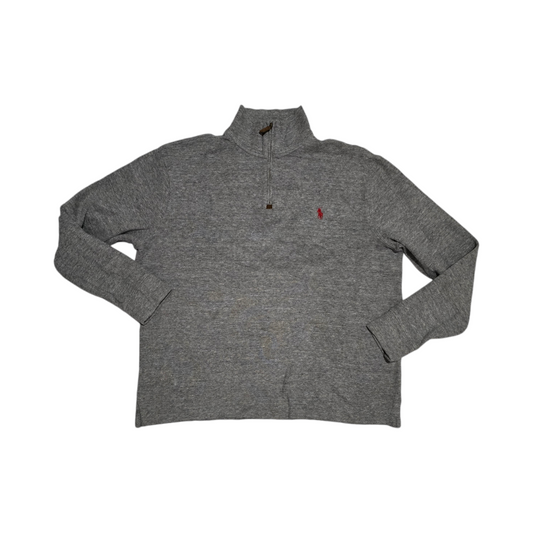 Sueter Ralph Lauren Grande L Gris Pony Rojo