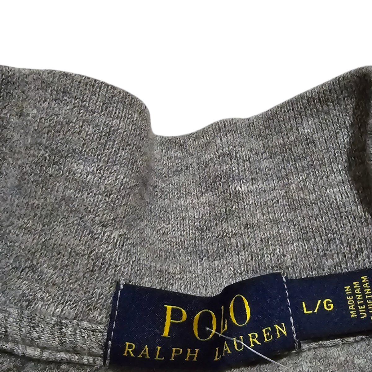 Sueter Ralph Lauren Grande L Gris Pony Rojo