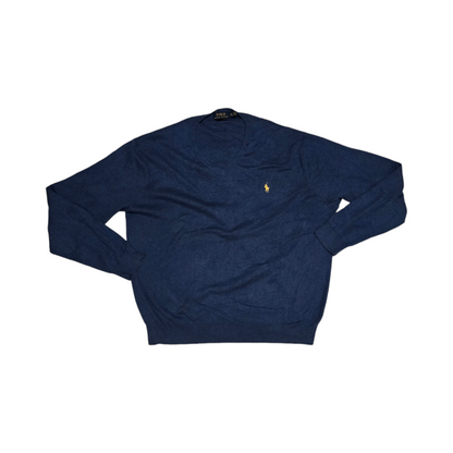 Sueter Ralph Lauren 2xl Azul Algodon Suave