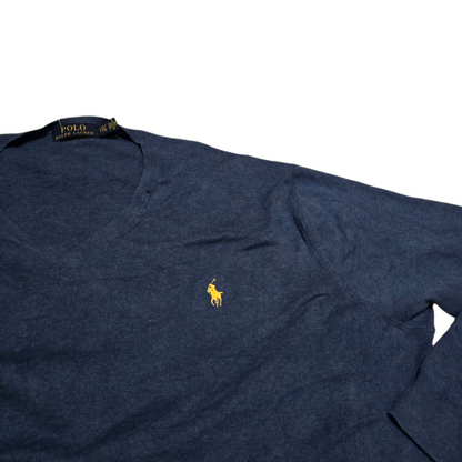 Sueter Ralph Lauren 2xl Azul Algodon Suave