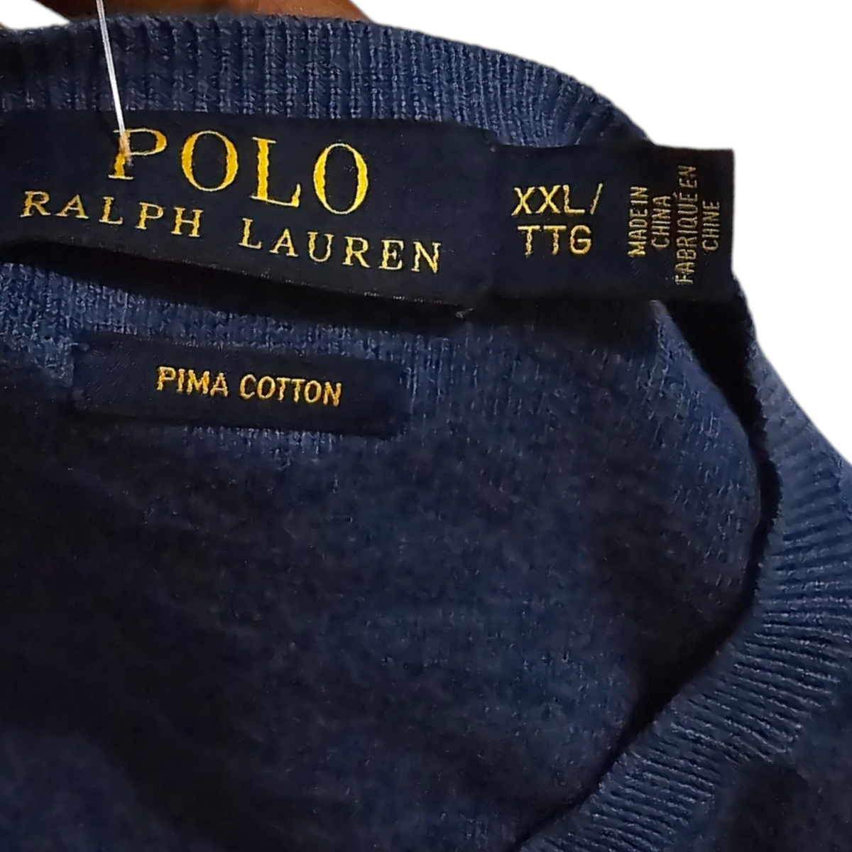 Sueter Ralph Lauren 2xl Azul Algodon Suave