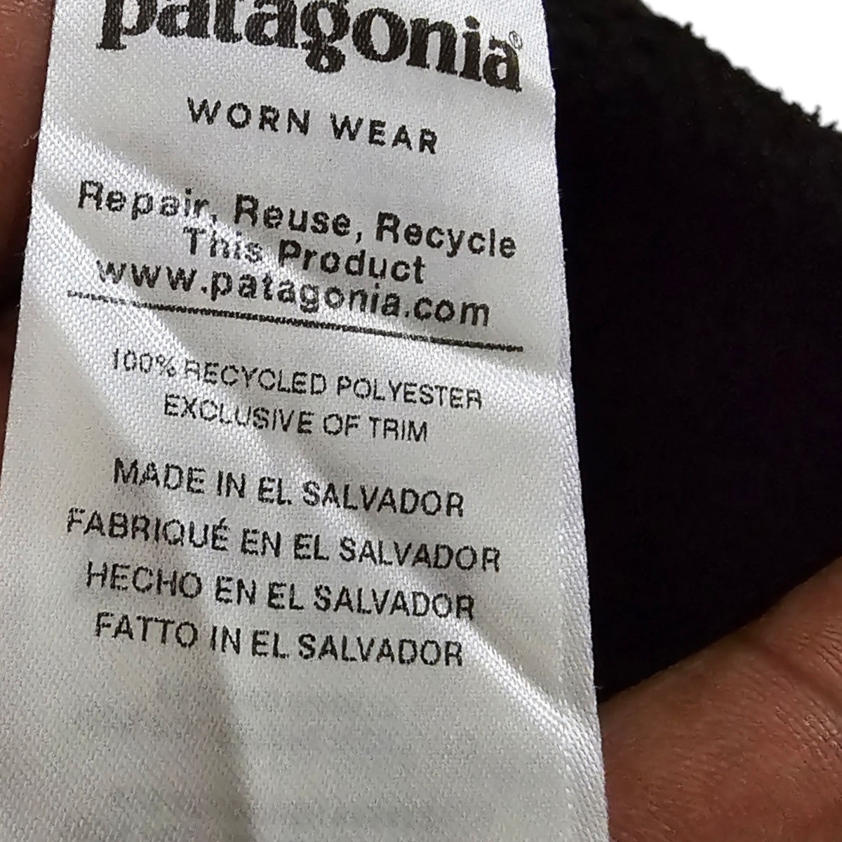 Chamarra Hombre Ligera Patagonia Xgrande Xl Negro