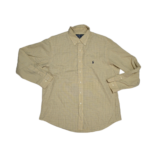 Camisa Ralph Lauren Xgrande 17 1/2 34-35 Custom Fit Amarillo