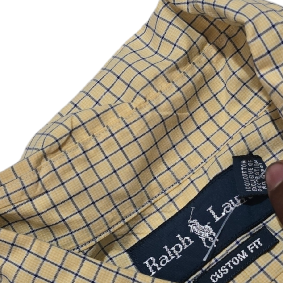 Camisa Ralph Lauren Xgrande 17 1/2 34-35 Custom Fit Amarillo