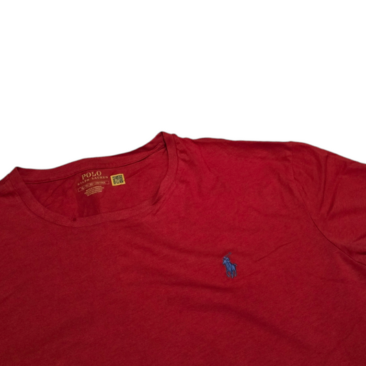Playera Manga Larga Ralph Lauren Xgrande Xl Rojo Pony Azul