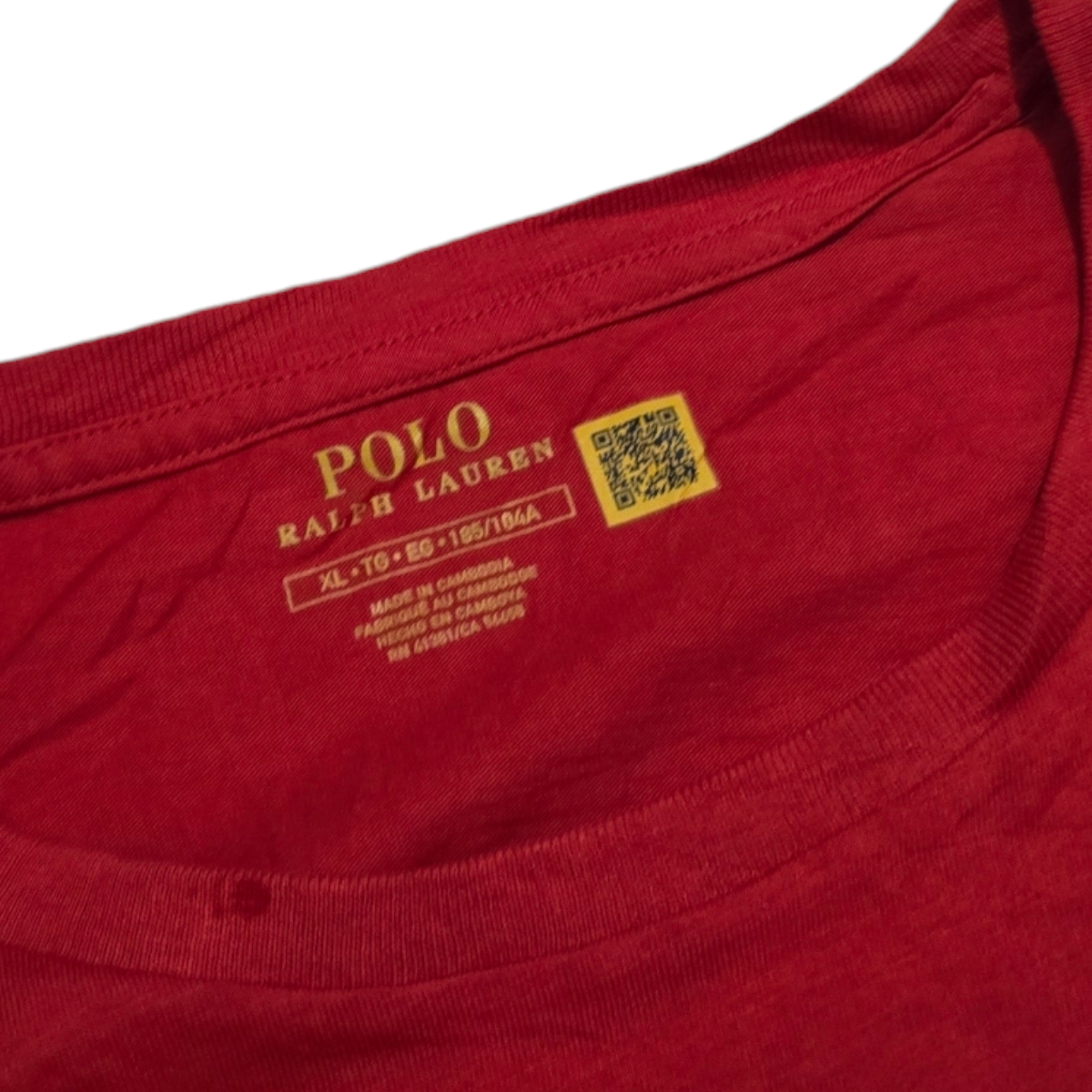 Playera Manga Larga Ralph Lauren Xgrande Xl Rojo Pony Azul