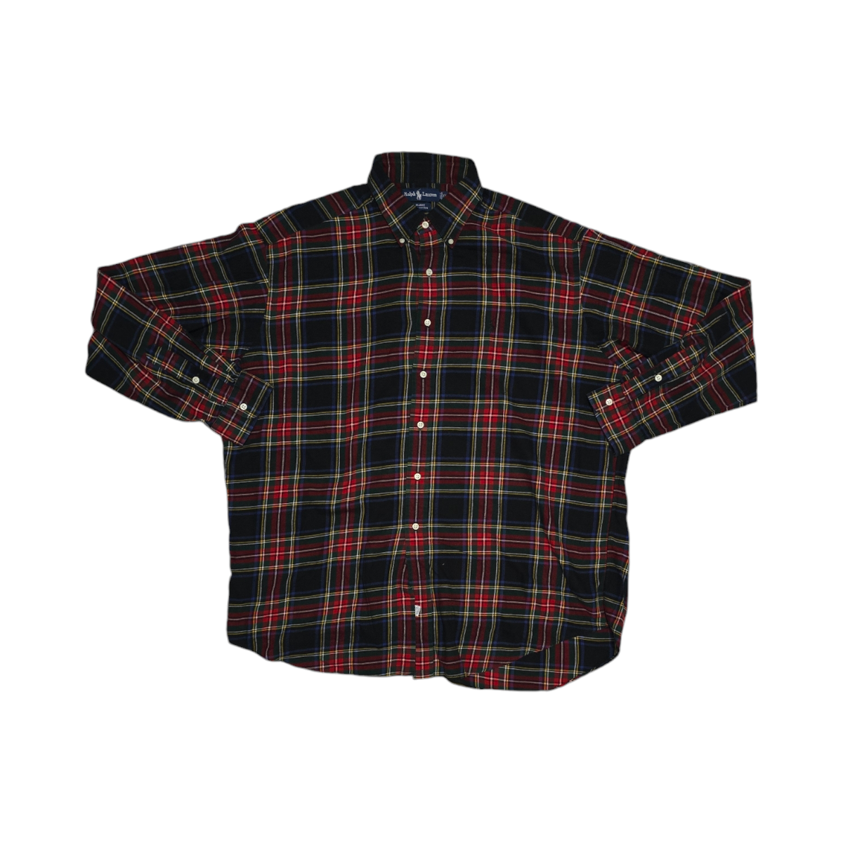 Camisa Ralph Lauren Xgrande Xl Blake Cuadro Rojo